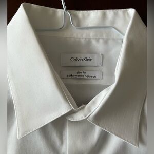 Calvin Klein Slim Fit Performance Non Iron Dress Shirt